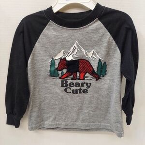 NWT Unisex Childs Holiday #FAMJAMS Beary Cute Bear Tee Size 2T/3T